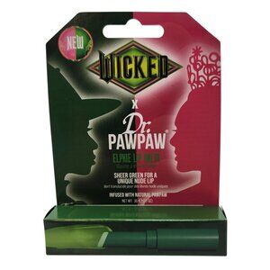 Wicked x Dr Pawpaw Elphie Lip Balm Sheer Green Nude Lip NIB